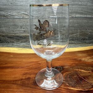 Hasseroder‎ Premium Pilsner Beer/Wine Goblet Glassware Gold Trim EUC 0.3l